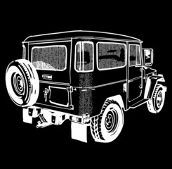 the vector illustration of the vintage truck © xamyak13