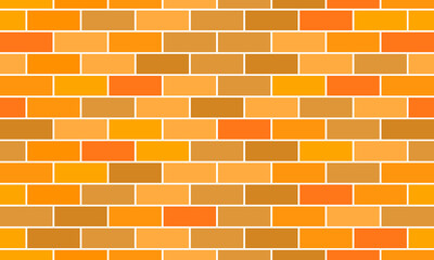 Brick different shades wall simple background. Seamless pattern