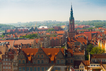 Fototapeta na wymiar Image of picturesque cityscape of Gdansk in the Poland.