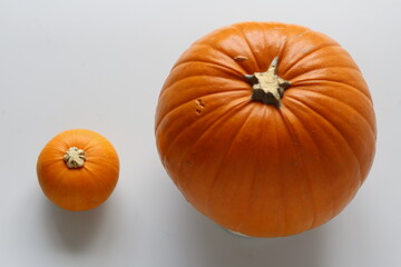 Big and small pumpkin