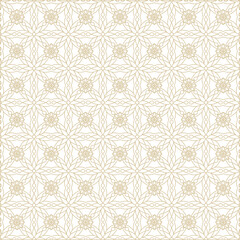 Seamless Mandala Or Floral Design Pattern Background.