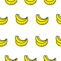Seamless pattern with banana.