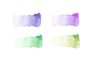 Watercolor texture stroke background. Hand drawing horizontal smear. Calligraphy backdrop banner. Aquarelle ground paper. Abstract multicolor wet image. Impression stain template. Colorful tag