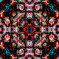 Psychedelic Colorful Kaleidoscope VJ background. Disco Abstract