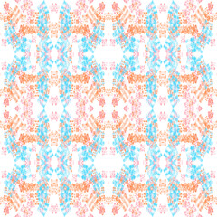 Abstract multicolored pattern on a white background. Vintage seamless pattern.