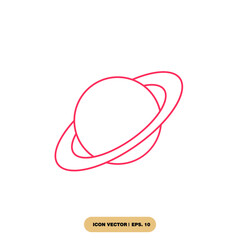 Saturn planet icons  symbol vector elements for infographic web