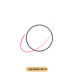 Saturn planet icons  symbol vector elements for infographic web