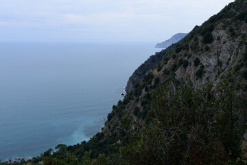 Fototapeta premium Liguria cinque terre Italia, Italy, world heritage, in spring