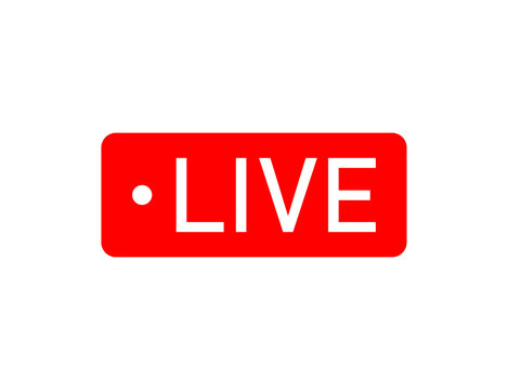 Live Stream sign, emblem, logo. Vector Illustration.
