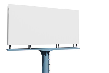 Obraz premium 3d rendering illustration of empty billboard mockup with copyspace for placing advertisement