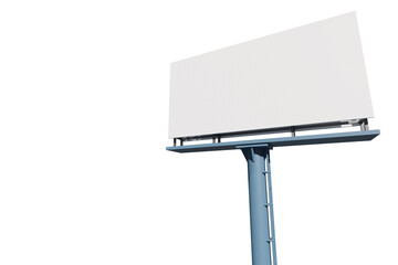 3d rendering illustration of empty billboard mockup with copyspace for placing advertisement