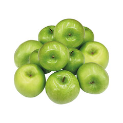 green apples isolated on white Granny smith design Fresh fruits foods agriculture organic healthy