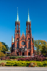 Church of Our Lady of Consolation in Zyrardow, town in Masovian Voivodeship, Poland.