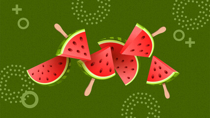 Summer Watermelon Banner