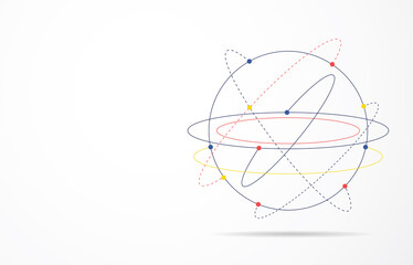 Global network connection. World map point and line composition concept of global business. Vector Illustration