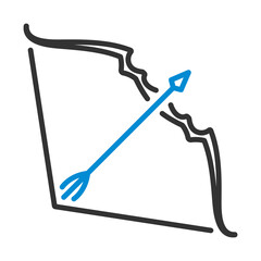 Icon Of Bow And Arrow