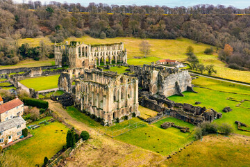 Rievaulx Abbey from a drone point of view