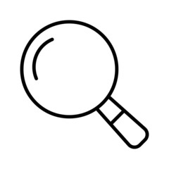 Magnifier, search icon. Pictogram isolated on a white background.