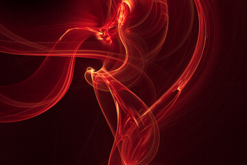 Trendy smooth smoke wavy shape three-dimensional background design illustration. Abstract twisted wave 3d rendering in tech and futuristic style