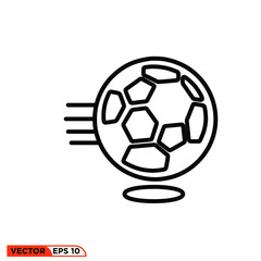 Icon vector graphic of football