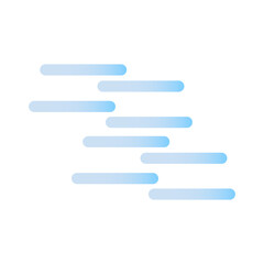 Obraz premium Vector illustration of a fog. Flat forecast icon of a fog.