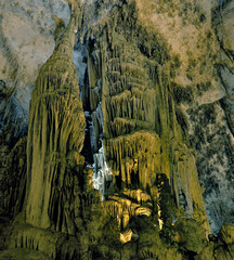 NEPTUN'S CAVE WITH STALACTITES AND STALAGMITES ON THE ISLAND OF SARDINIA © mario