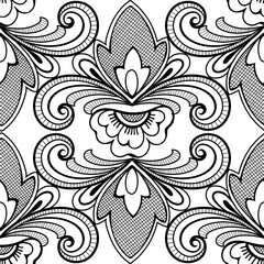 Floral vintage pattern on a white background.