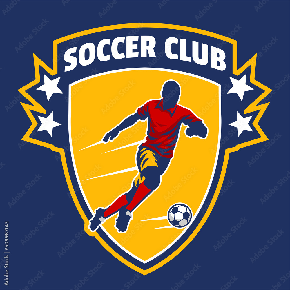 Poster Soccer Club Bagde Logo