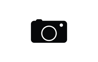 Photo camera vector icon on white background