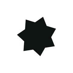 Obraz premium Illustration vector of black single stars