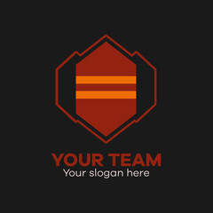 Army rank team modern logo template