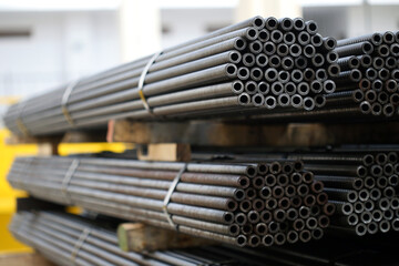 stack of metal pipes