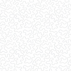 Seamless pattern with hand drawn curves