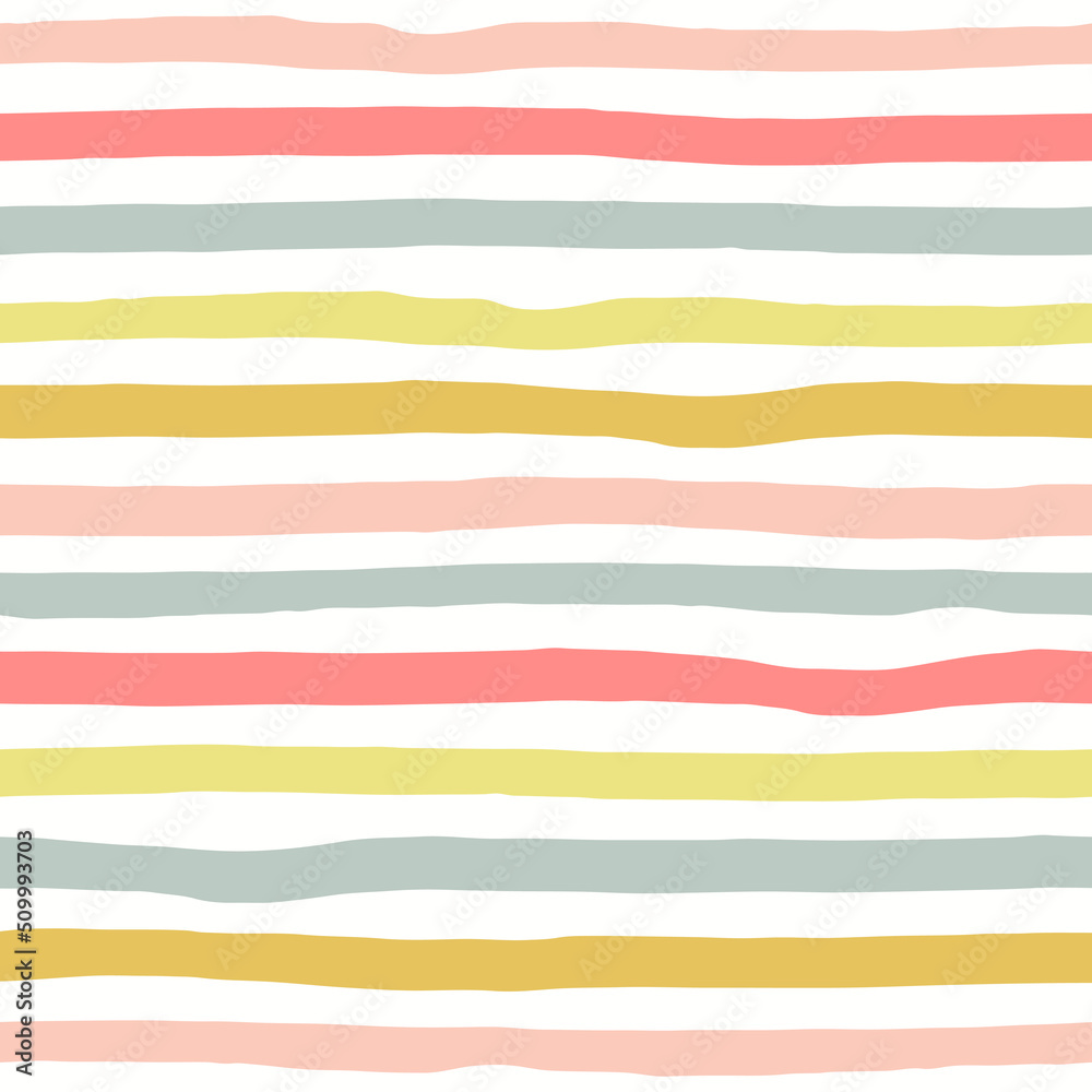 Poster seamless pattern with hand drawn lines