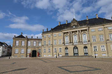 Fototapeta na wymiar Royal palace Amalienborg Copenhagen Denmark