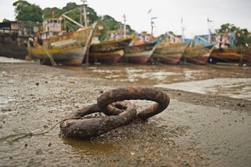 Boats on the shore 