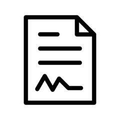 Contract Icon Vector Symbol Design Illustration