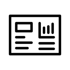 Report Icon Vector Symbol Design Illustration