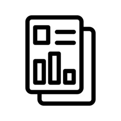 Report Icon Vector Symbol Design Illustration