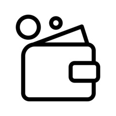 Wallet Icon Vector Symbol Design Illustration