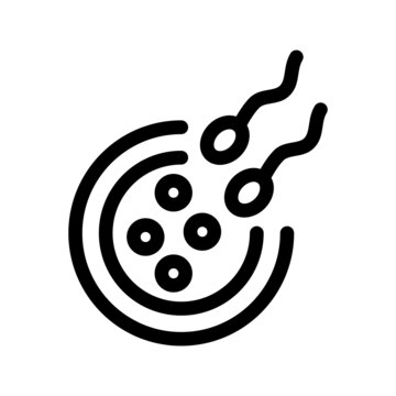 Sperm Icon Vector Symbol Design Illustration