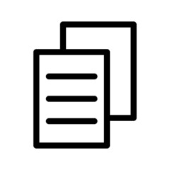 Copy Icon Vector Symbol Design Illustration