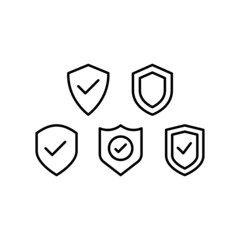 Safety Icon Set Vector Symbol Design Illustration