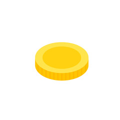 Vector dollar bank note and coin, icon illustrations and vector
