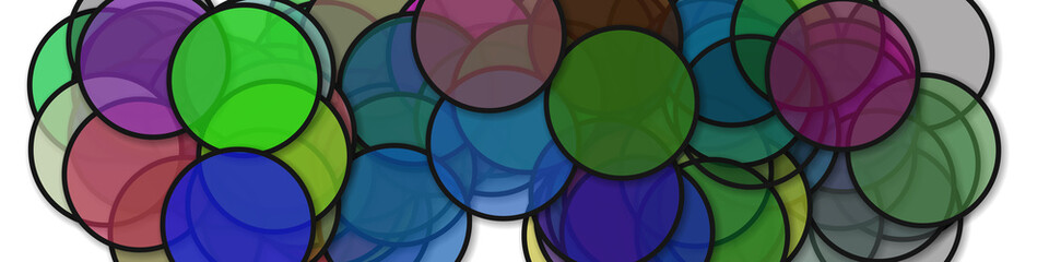 Circles with shadows generative art background art illustration
