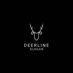 Deer logo design icon template