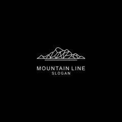 Mountain logo design icon template