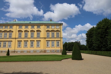 Yellow frederiksberg castle in copenhagen denamrk