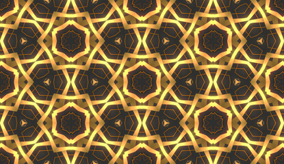 Golden Luxury Elegant Seamless Background Pattern Gold Style