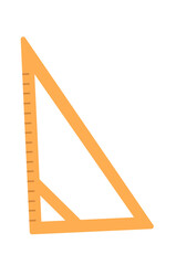 Triangle ruler. Needlework sewing tailoring tool. Vector illustration